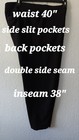 32 Degree Cool Black Pull On Pants Back Pockets Side Slip Pockets SZ XL — photo 6