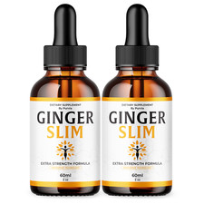 Ginger Slim Drops Maximum Overall Wellness Health Support Made in USA (2 Pack)