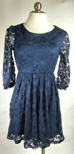 Forever21 Lace Dress Navy Size Medium