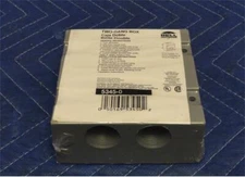 Bell Hubbell 5345-0 Weatherproof 5 Thread Outlet Box 2-Gang 4.5Sqr x 2D Alum F14