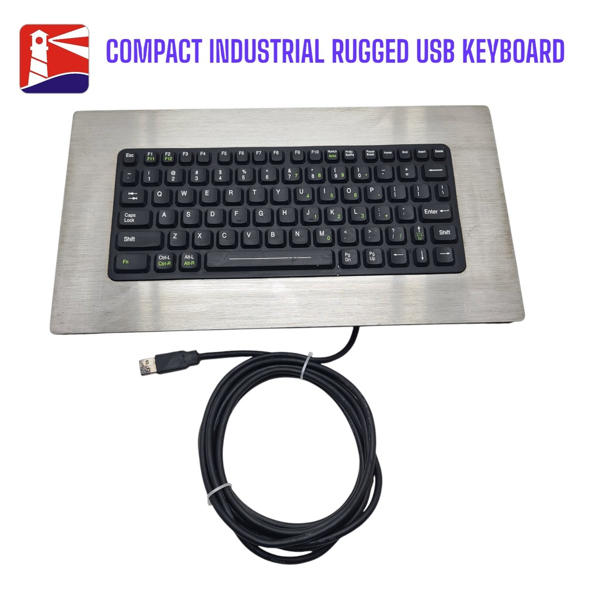 iKey Industrial Compact Rugged Backlit Keyboard Type SLP-81-USB | eBay