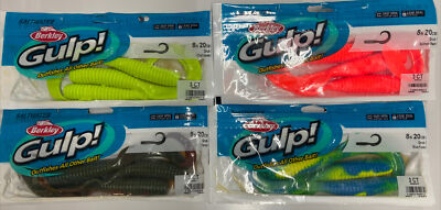 Berkley Gulp! 8'' Grub 4pk. Bundle