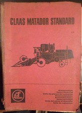 Claas Mähdrescher Matador Standard Ersatzteilliste