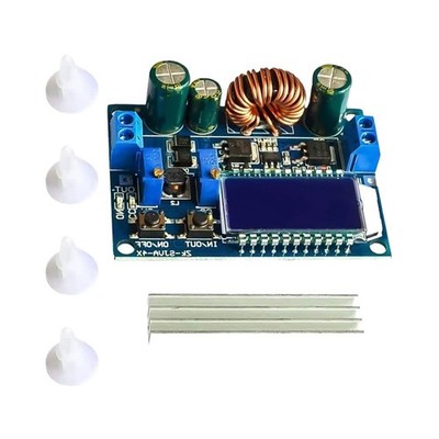 Blue PCB Power Module with 5.5 30V Input and 0.5 30V Adjustable Output Range