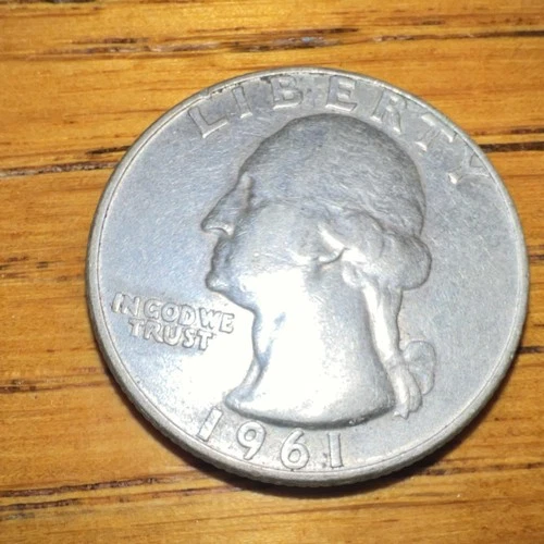 1961 D Washington Quarter Silver Coin Denver Mint Business Strike 25C