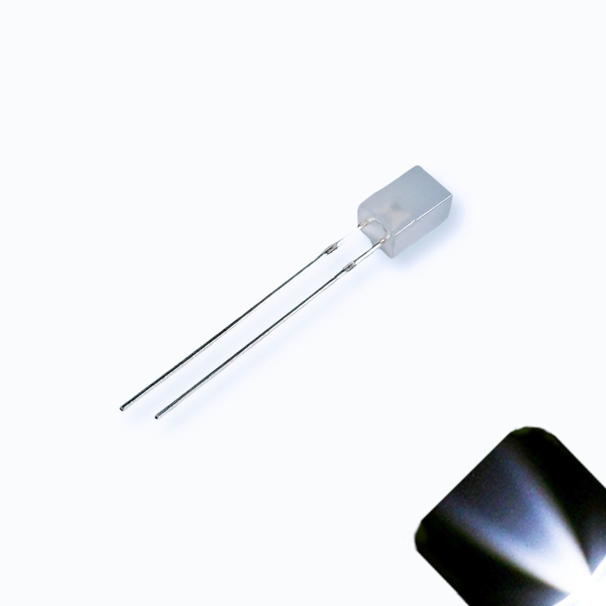 50 x 12v 3mm Cube Frosted Lens LED - Cool White LED - Ultra Bright (7v-15v)