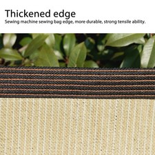 Durable Sun Shade Sail UV Block Canopy For Garden Deck Beige Easy To Use
