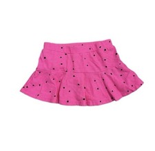 okie dokie baby girls Pink and Black Polkadot Skirt