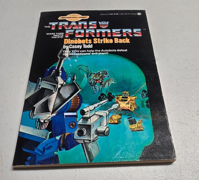 The Transformers Dinobots Strike Back by Casey Todd Paperback 1985 1st Issue