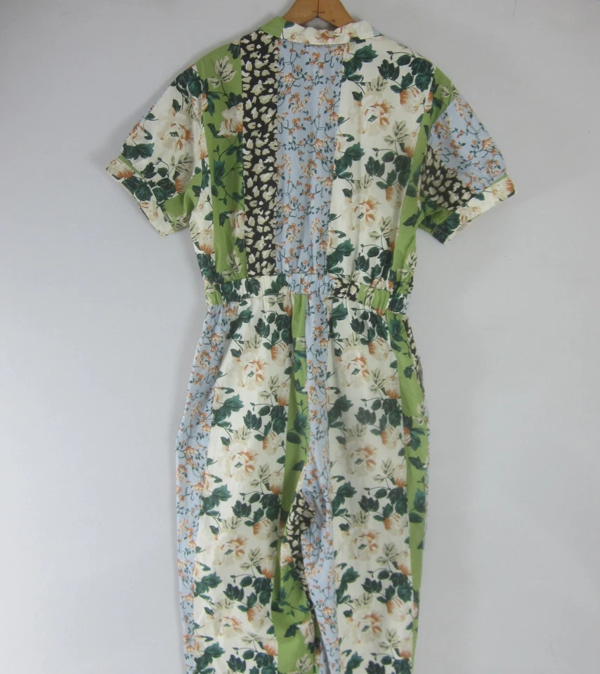 Mono Anthropologie DRA El Jazmín Floral Estampado Animal Mujer Pequeño Foto 4 de 4