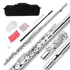 WUQIMUSC 16 Key Closed Hole C Flute - Student Flute for Beginners,Easy to Pla...