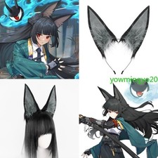 Zenless Zone Zero Hoshimi Miyabi Long Plush Beast Ear Headband Cos Prop Headwear