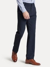 Tommy Hilfiger Mens Modern fit Dress Pants 36 / 32 Navy Blue Solid Stretch