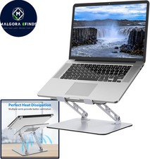 Adjustable Laptop Stand Foldable Aluminum Riser Holder for 10-15.6in Notebook