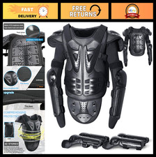Full Body Kids Motorcycle Armor Suit - Youth Dirt Bike Gear, Protective Set w/ P
