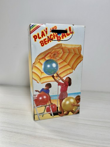 NEU Vintage 1980’s METTALIC BLUE Vinyl PLAY & BEACH BALL Made in ITALY 17.72” - Bild 11 von 11