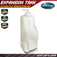 Engine Coolant Reservoir with Cap and Hose for Honda Pilot Ridgeline Acura MDX