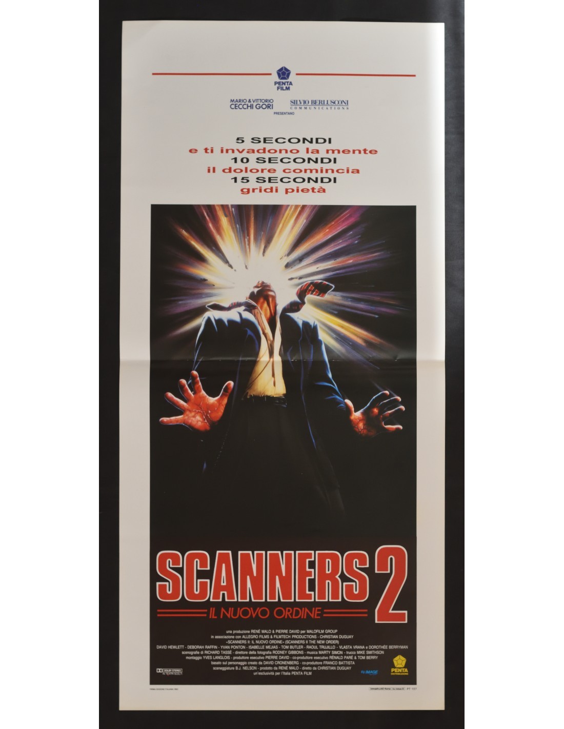 Locandina originale film Scanners (1981) - Regia di David Cronenberg