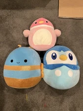 Squishmallows Group Of 3 Medium Sized Plushies. Used, Good Condition. 1/3 Tags