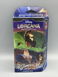 Disney Lorcana: Shimmering Skies Starter Deck - Emerald & Steel (Scar & Cronk)