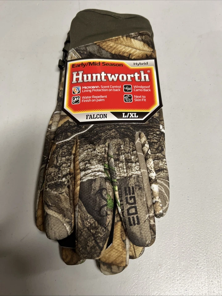 Huntworth Gloves Falcon Camo Hybrid Early/Mid Season L/XL - Image 4 of 4