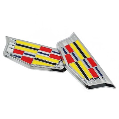 2pc For Escalade Fender Marker Door Side Badge Emblem Car Decoration Sport V