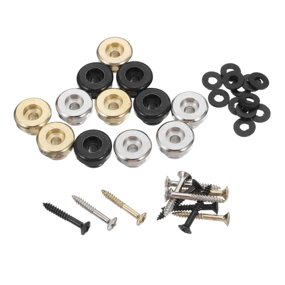 4 PCS Verrous De Sangle De Guitare Antidérapant Boucle De Verrouillage