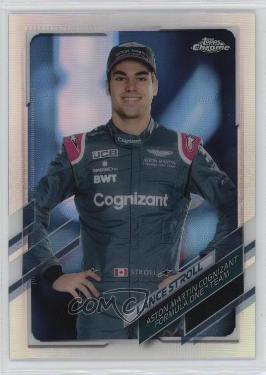 2021 Topps Chrome Formula 1 F1 Racers Refractor Lance Stroll #8 0y59