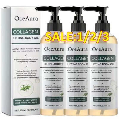 Collagen Body Oil   Firming Lifting Skin Tightening Massage Oil, Hydrating