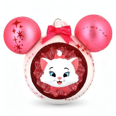 Marie Weihnachten Glas Schlenker Ornament, von Arribas Disneyland Paris Collection
