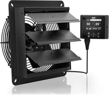 AITECAC AirBird T10 10" Shutter Exhaust Ventilation Fan w/Temp Humidity Control