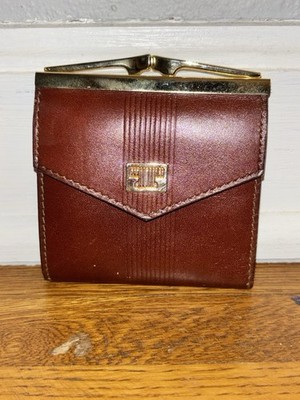 Vintage Le Tanneur Small Leather Wallet Snap Close Made In France