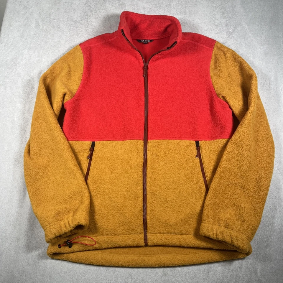 Chaqueta Sherpa Estoica Cremallera Completa Polar Para Hombres M Bolsillos con Cremallera Elastizada Exterior-USADA EN EXCELENTE ESTADO Foto 2 de 4