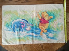 VTG Disney Classic Winnie the Pooh FULL Bed Set 4 Piece Fitted Flat Pillowcases