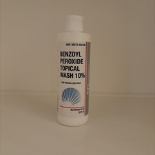 Benzoyl Peroxide 10 WASH 8oz XL SIZE burelpharma --