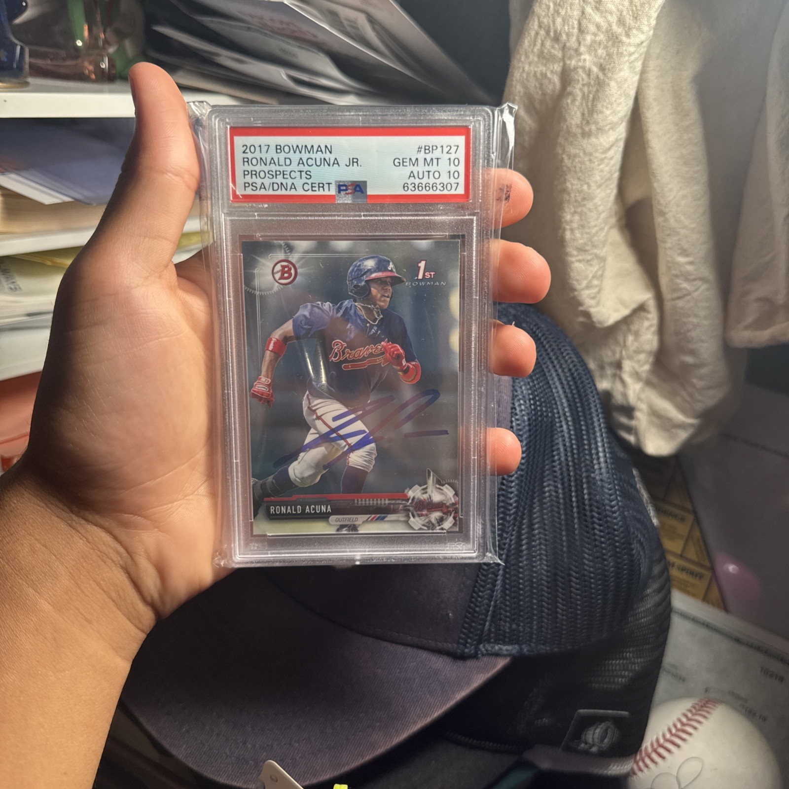 Ronald Acuna #BP127 Baseball Cards 2017 Bowman Prospects trading card — raw and PSA graded price guide
