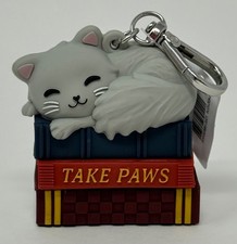 BATH  BODY WORKS TAKE PAWS CAT BOOKS POCKETBAC HOLDER HAND SANITIZER CLIP CASE