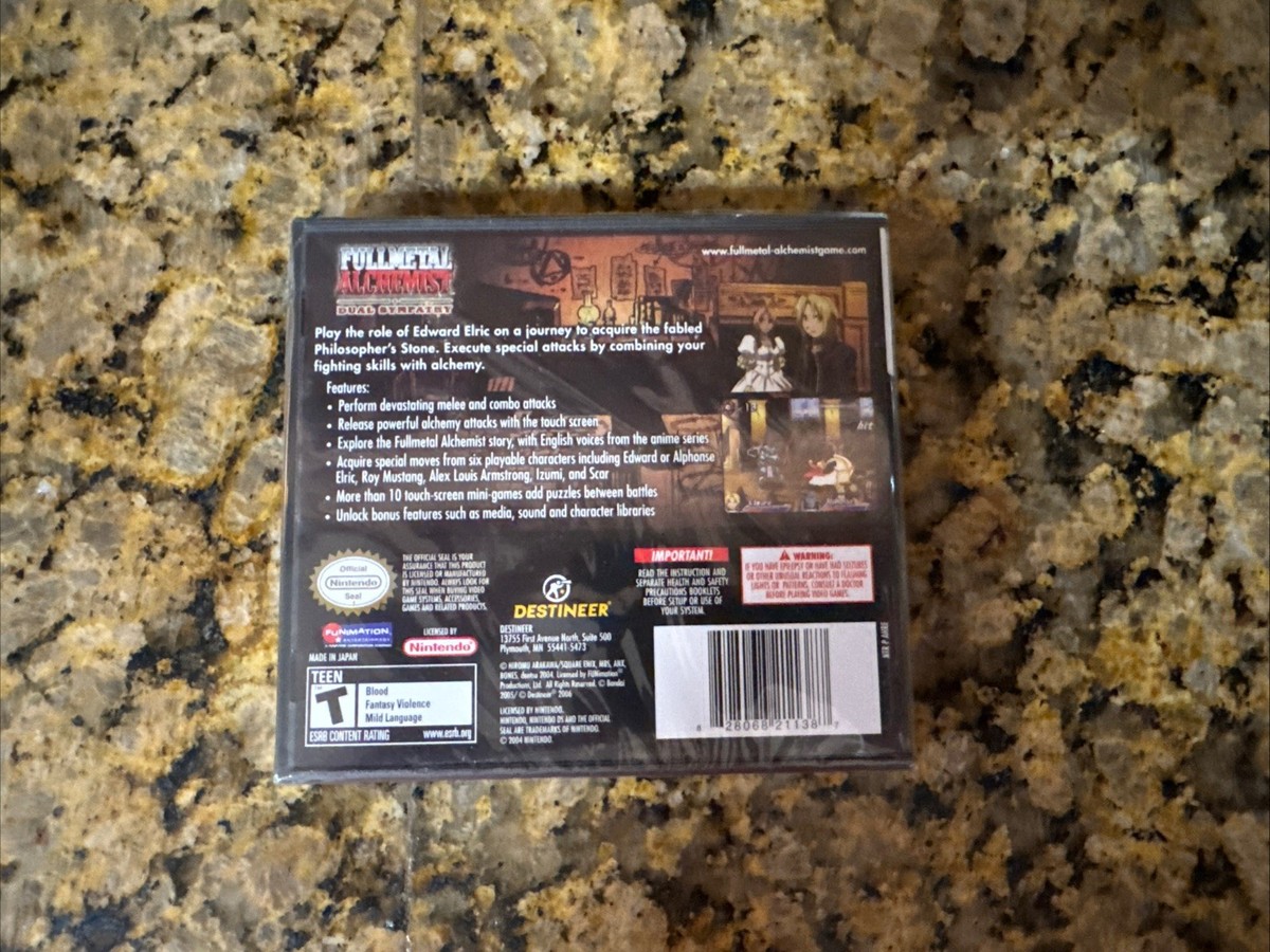 Fullmetal Alchemist: Dual Sympathy (Nintendo DS) Brand New/Sealed