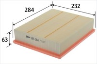 Valeo Luftfilter 585584 Filtereinsatz FüR VW Polo 5 6R1 6C1 GTI Audi A1 8X1 8XK