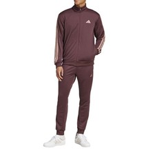 Adidas Tuta da Uomo Basic 3-Stripes French Terry Bordeaux Taglia S Cod JI8872