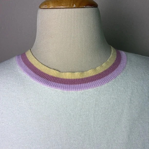 FATE Medium Colorblock Patchwork Sleeve Colorful … - image 5