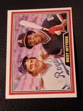 1981 Donruss Baseball Best Hitters In Baseball - #537 George Brett Rod Carew