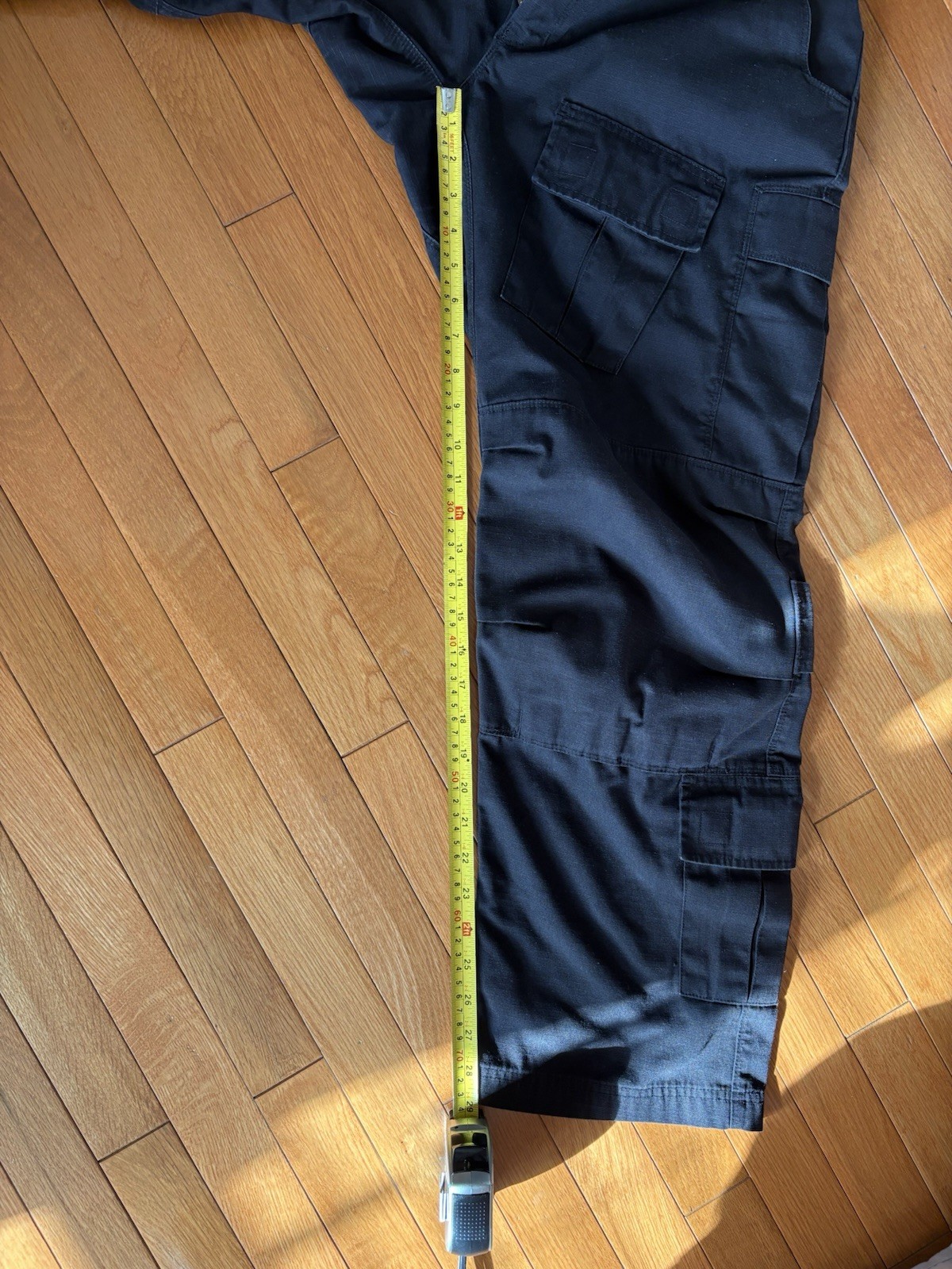 Black Patchwork Cargo Pants - image 6