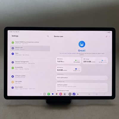 Samsung Galaxy Tab S9 Plus 256GB Graphite WiFi Only READ