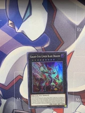 Yugioh Galaxy-Eyes Cipher Blade Dragon EXFO-ENSE4 Super Rare Limited Edition NM