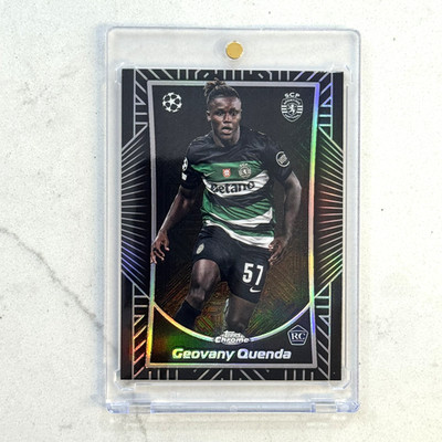 2024-25 Topps Chrome UEFA GEOVANY QUENDA Shadow Etch Case Hit Sp