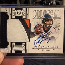 2025 National Treasures Football Peyton Manning Colossal Auto