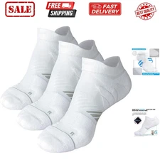 No Show Running Athletic Anti-Blister Wicking Coolmax Socks, Seamless Anti-odor
