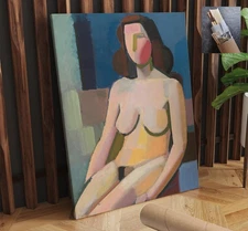 Denmark Women Nude Vilhelm Lundstrom Figurative CANVAS WALL ART 22x30 in