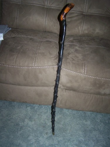 ANTIQUE Vintage IRISH Ireland Blackthorn Shillelagh Walking Stick Cane 35" Tall